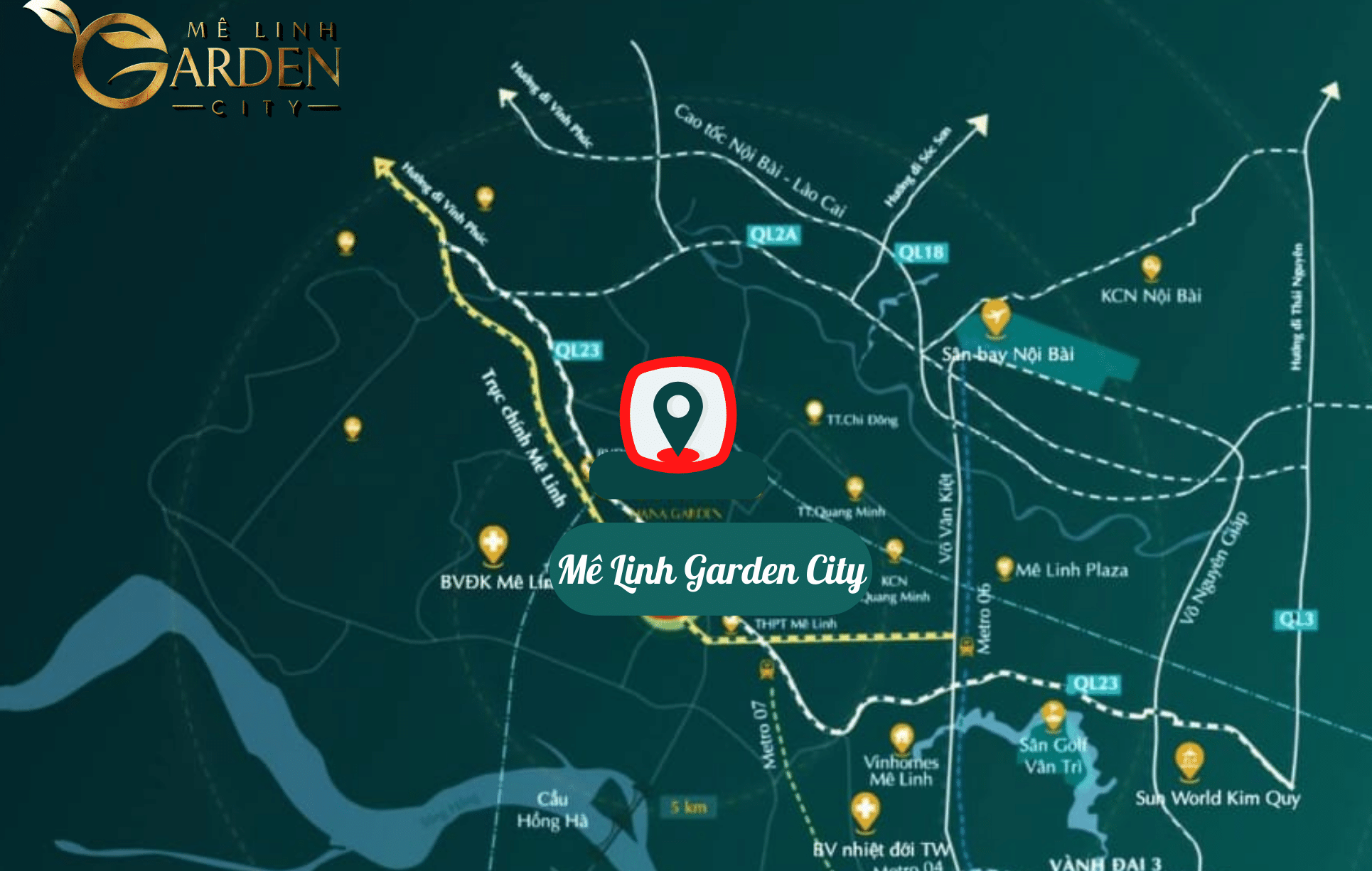 Mê Linh Garden City - kim hoa mê linh